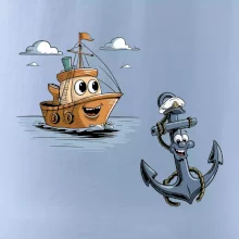 Parové triko - Loď a kotva