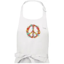 Peace symbol červené květiny