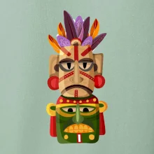 Mayové maska s peřím