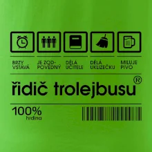 Čárový kód -  Řidič trolejbusu Čárový kód -  Řidič trolejbusu