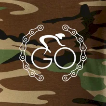 Logo cyklisty a řetěz