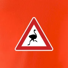 Dopravní značka - Pozor pštros