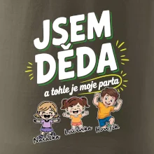 Děda a jeho parta (obrázky a jména vnuků)