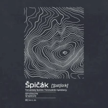 Špičák - vrstevnice v obdélníku