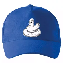 Kuře sedící na bitcoinovém hnízdě