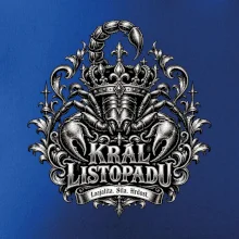 Král listopadu královský štír a koruna