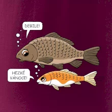 Hezké Vánoce Kapr a Koi kapr (Hana-creative)