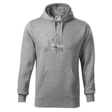 Mapa Evropy - srdce v Ukrajině