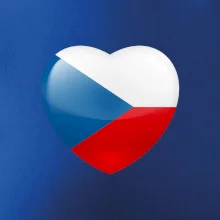 České srdce - vlajka