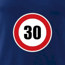 Dopravní značka - omezení rychlosti 30