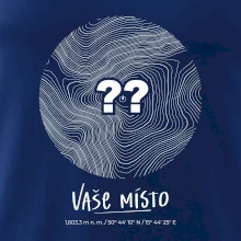 Vaše místo - vrstevnice v kruhu