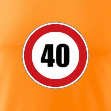 Dopravní značka - omezení rychlosti 40