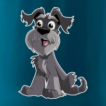 Knírač kreslený sedící