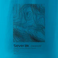 Severák - vrstevnice v obdélníku