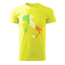 Itálie obrys vlajka