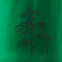 Konopí kytka černobílá