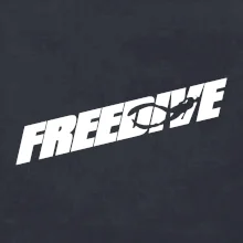 Freedive - nápis s potápěčem
