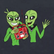 Ufo a rádio (Pecka design)