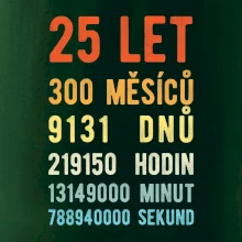 Narozeniny 25 přepočet času