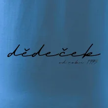 Psací nápis dědeček s ročníkem