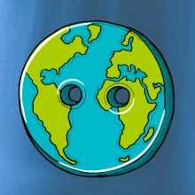 Planeta země knoflík (Pecka design)