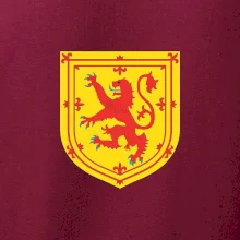 Skotský lev na hrudi