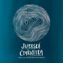 Jizerská čtyřicítka - vrstevnice v kruhu