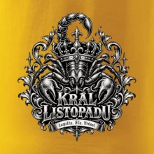 Král listopadu královský štír a koruna