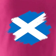 Skotská vlajka kreslená štetcem
