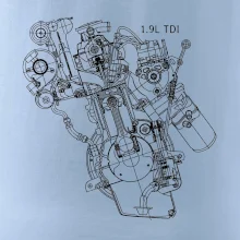Motor Škoda/ VW 1.9L  TDI z boku