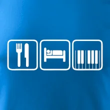 Eat sleep piano v řadě