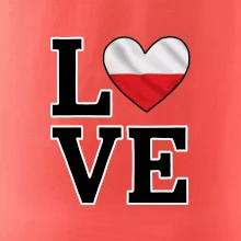 Love Polská vlajka