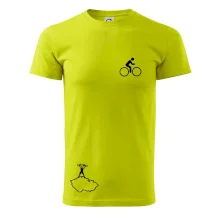 Mapa ČR + kolo na prsu