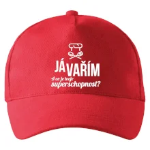 Já vařím - tvoje superschopnost? rovný nápis