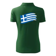 Řecko vlajka - štětkou