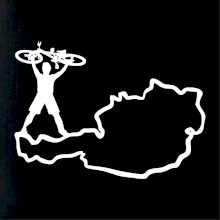 Cyklista - Mapa Rakouska