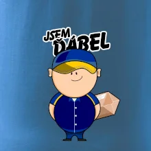 Jsem ďábel doručovatel modro žlutý