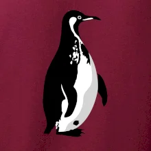 Tučňák černobílý z boku