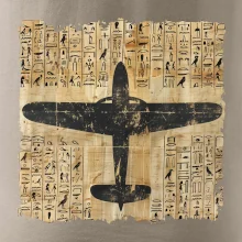 Egyptské hieroglyfy letadlo