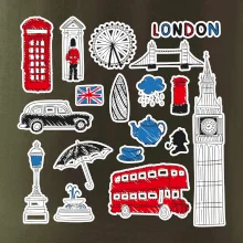 Velká Británie - kreslené ikonky