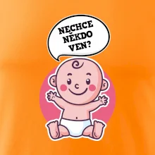 Nechce někdo ven - Triko pro porodní asistentku