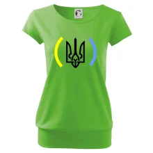 Ukrajina trojzubec s barvami