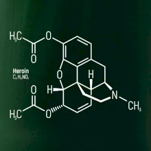 Molekulární struktura Heroin