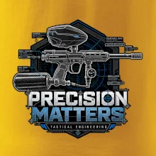 Technický nákres precision matters paintball