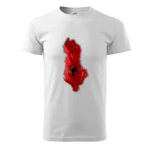 Mapa Albánie reliéf hor