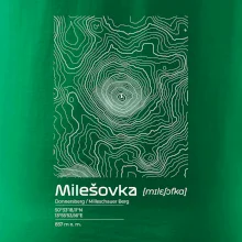 Milešovka - vrstevnice v obdélníku