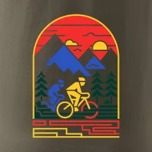 Cyklista na horách - logo