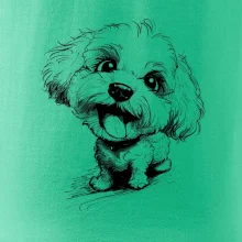 Černobílá karikatura Bišonek