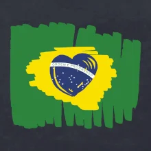 Brazílie vlajka srdce