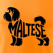 Maltézský psík nápis v těle